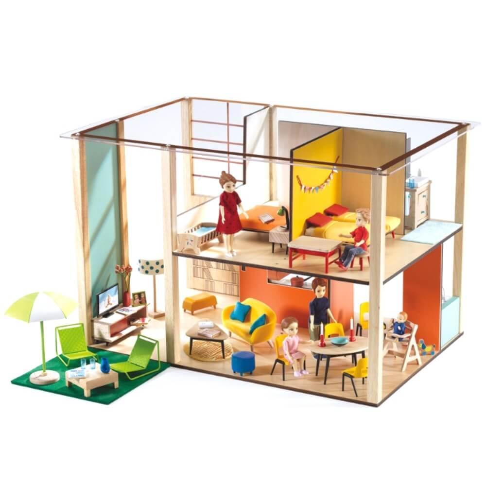Djeco: Cubic House dukkehus –
