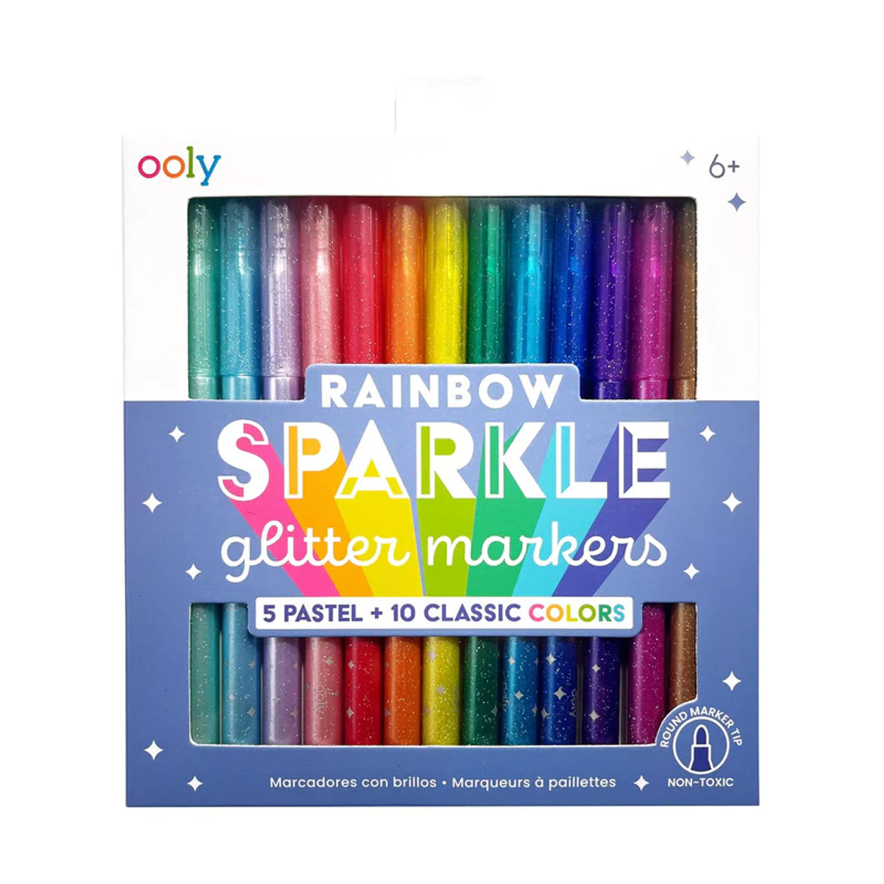 Ooly: Rainbow Sparkle Glitter markeri