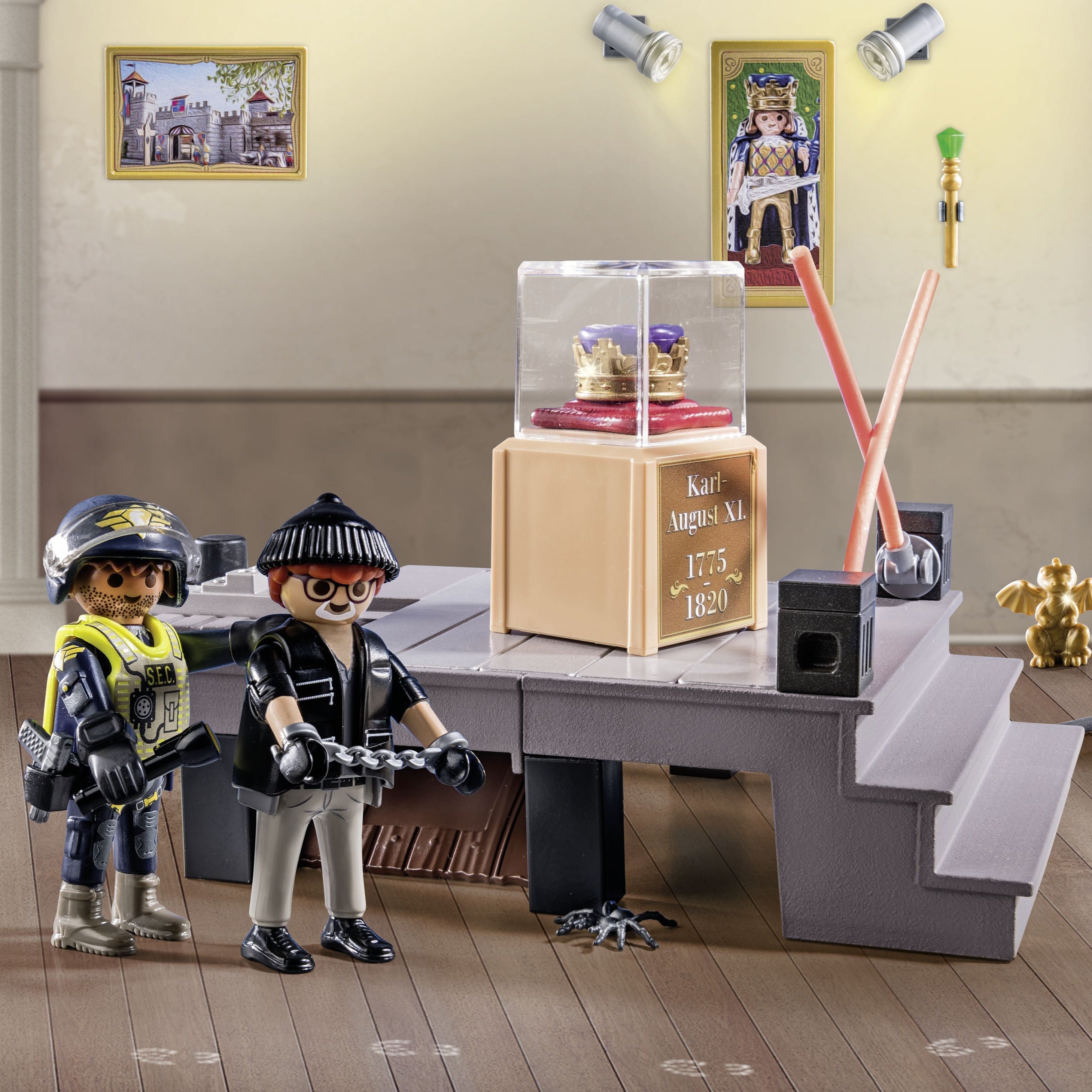 PlayMobil: Αστυνομία ημερολογίου Advent. κλοπή στα Χριστούγεννα του Μουσείου