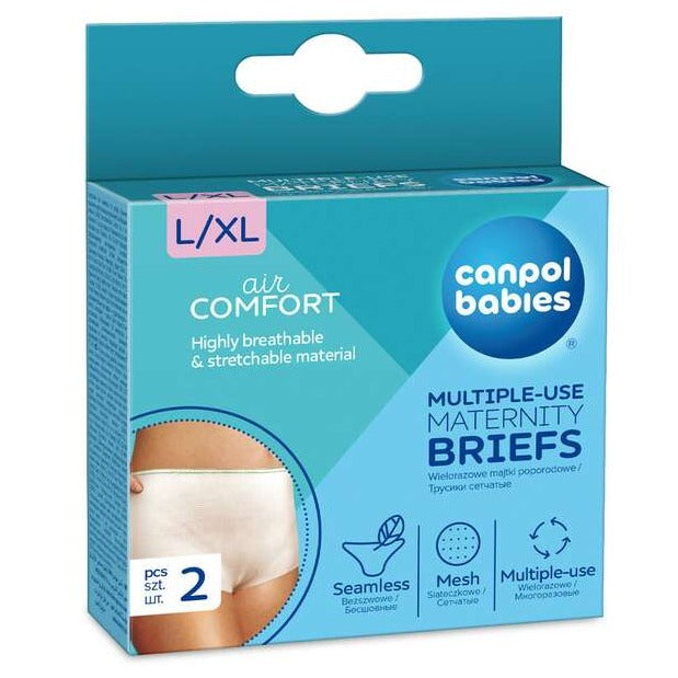 Canpol Babies: Mesh postpartum panties reusable L/XL 2 pcs.