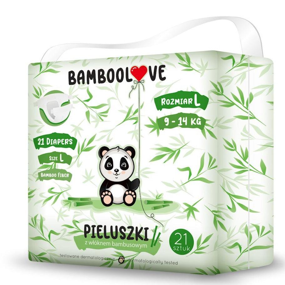 Bamboolove: bamboo diapers L 9-14 kg 21 pcs.