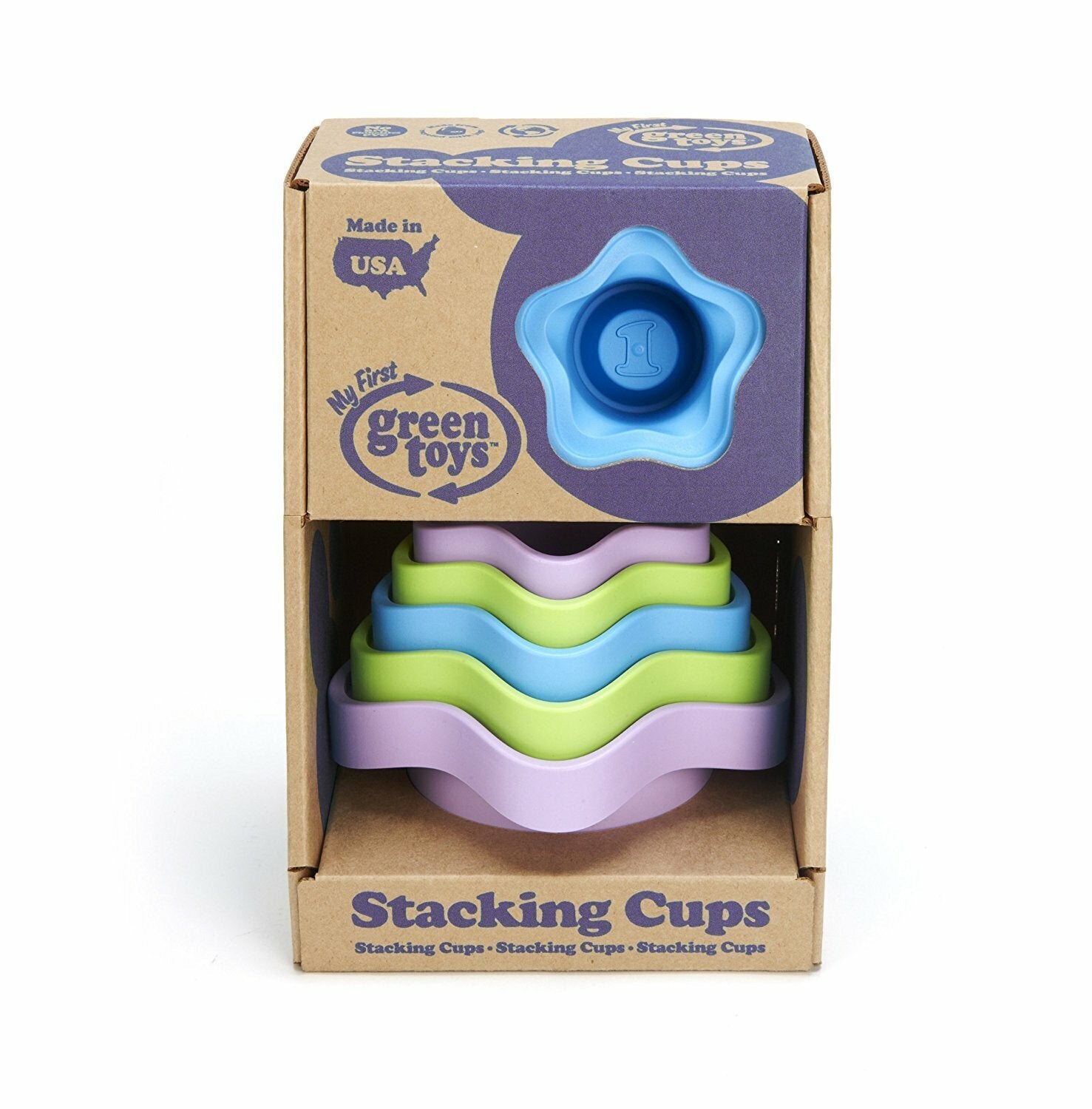Green Toys: pyramid of cups