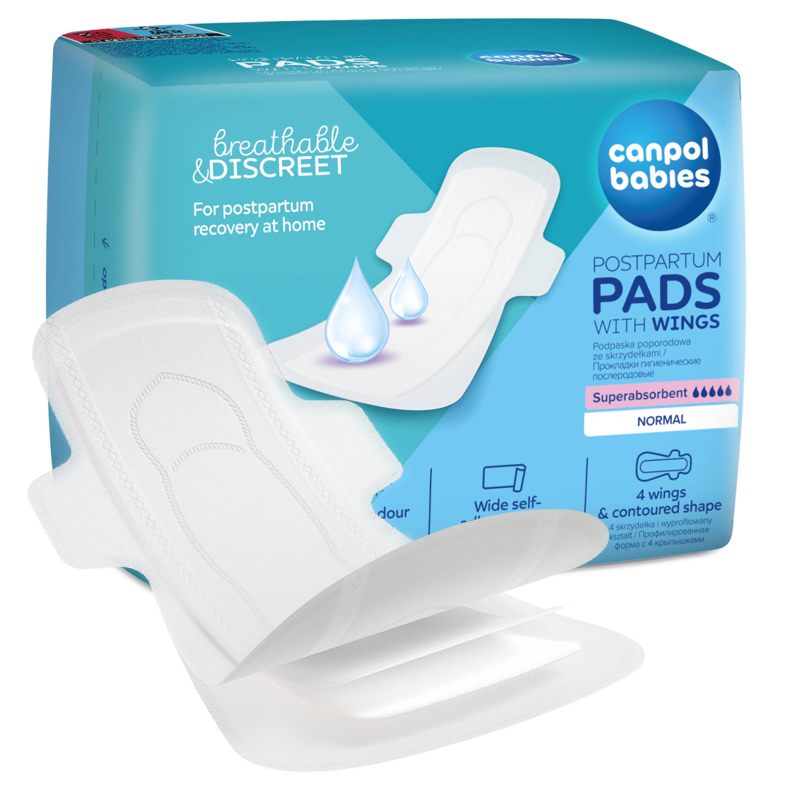 Canpol Babies: discreet postpartum pads with wings for the day 10 pcs.
