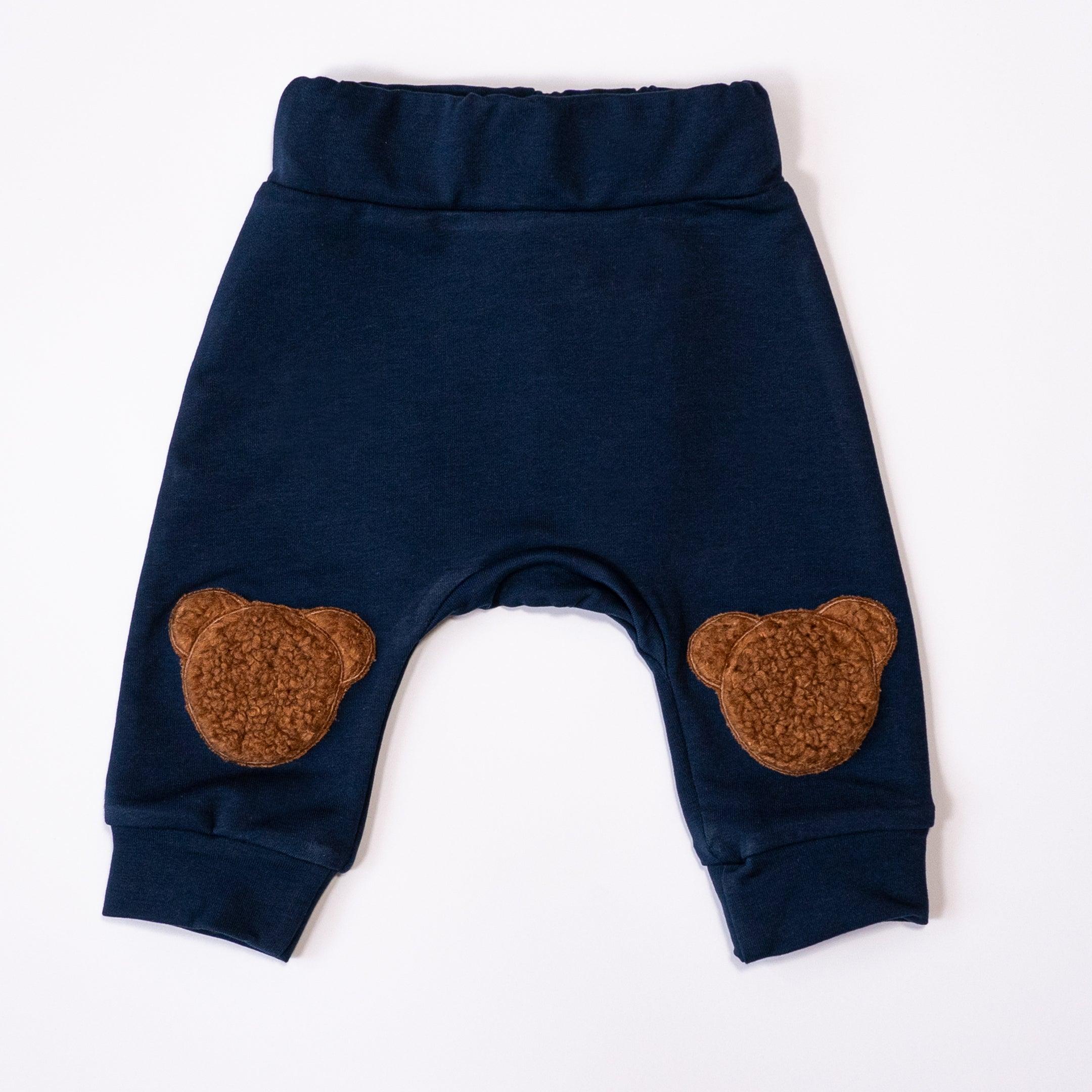 KIDEALO: Orsacchiotto per i pantaloni della tuta blu navy