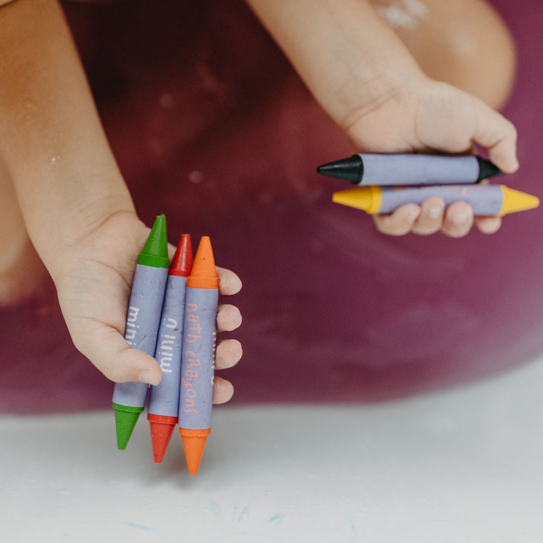 Mini-U: Bath Crayons 5 farieb važení pastelky