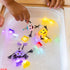 Glo Pals: Raksturs un daudzkrāsains kvēlojošs maņu ūdens klucis ballīšu palīgs apgaismojuma maņu rotaļlieta
