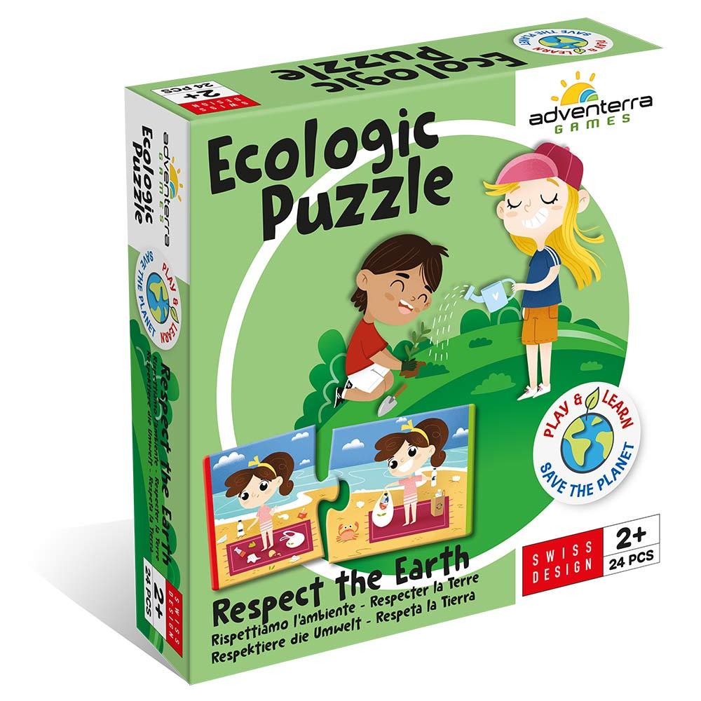 Jocuri Adverterra: Puzzle -ul ecologic Protecția mediului Respectă Pământul
