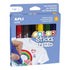 Apli Kids: Color Sticks Tekstil tuscher 6 farver