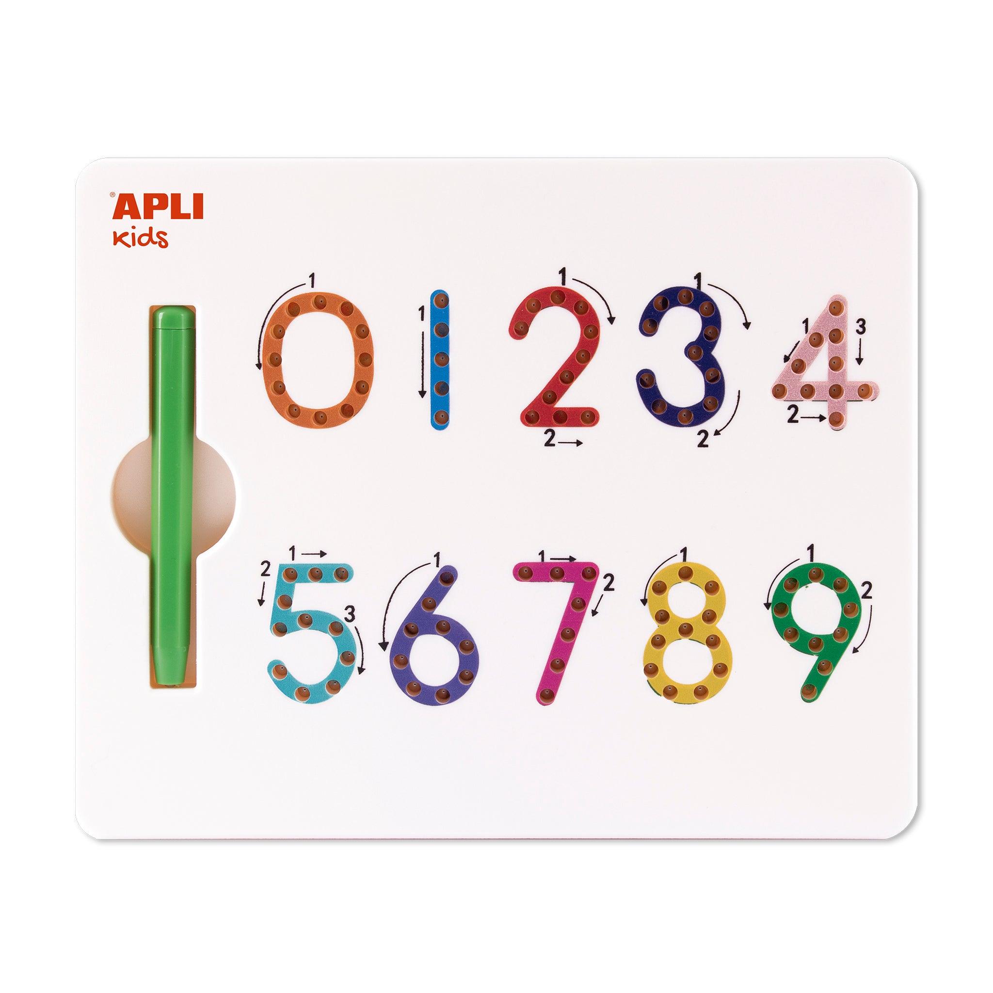 Apli Kids: Numeri di tavolo da disegno magnetico 123 Numeri magnetici