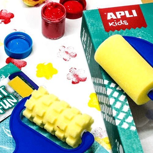 APLI Kids: Farbe und lustige Briefmarken und Farbwalzen