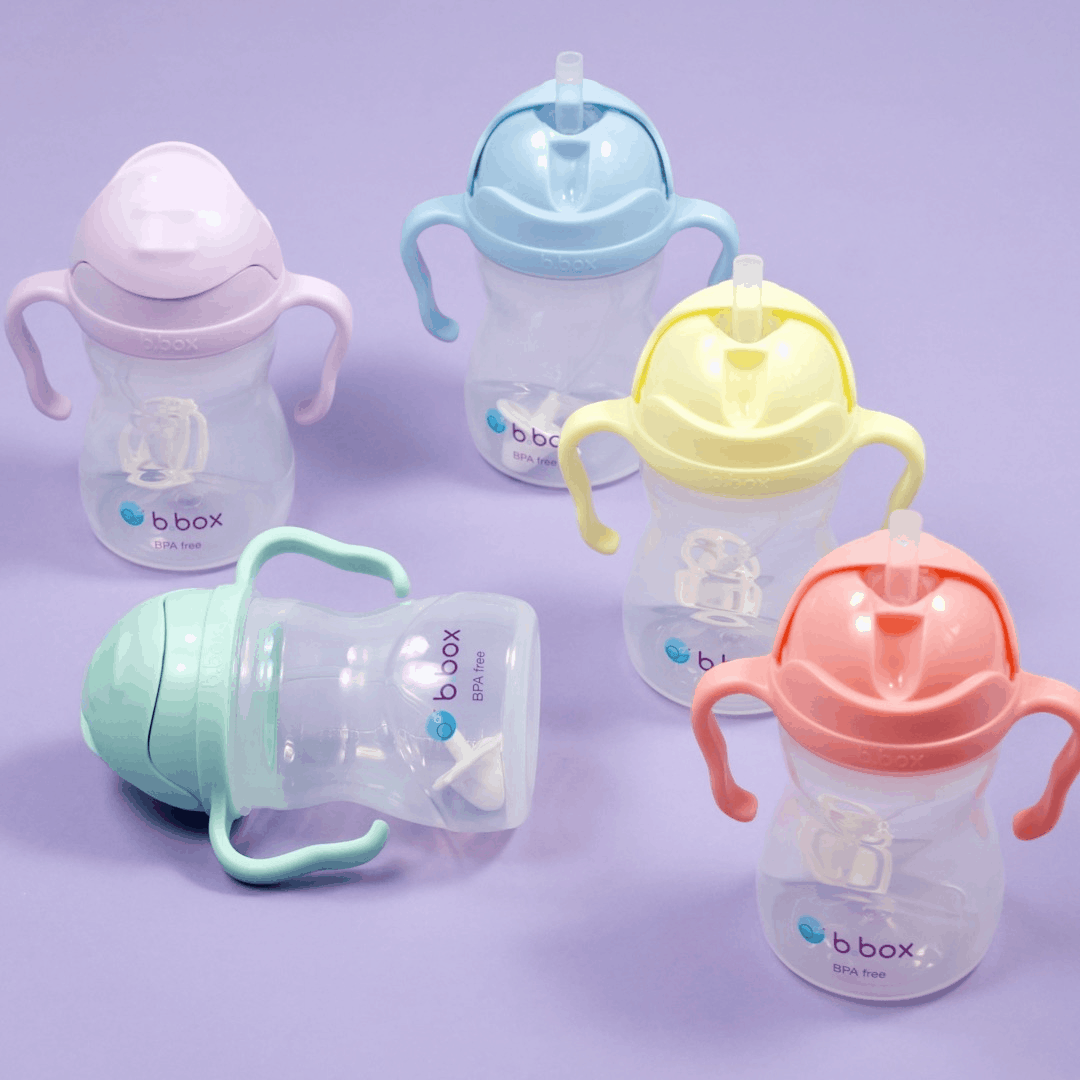 B.Box: novatoriškas buteliukas su bebletu su šiaudų gelato