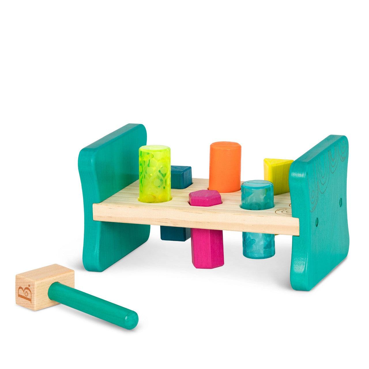 B.Toys: wooden punch bench Colorful Pound & Play