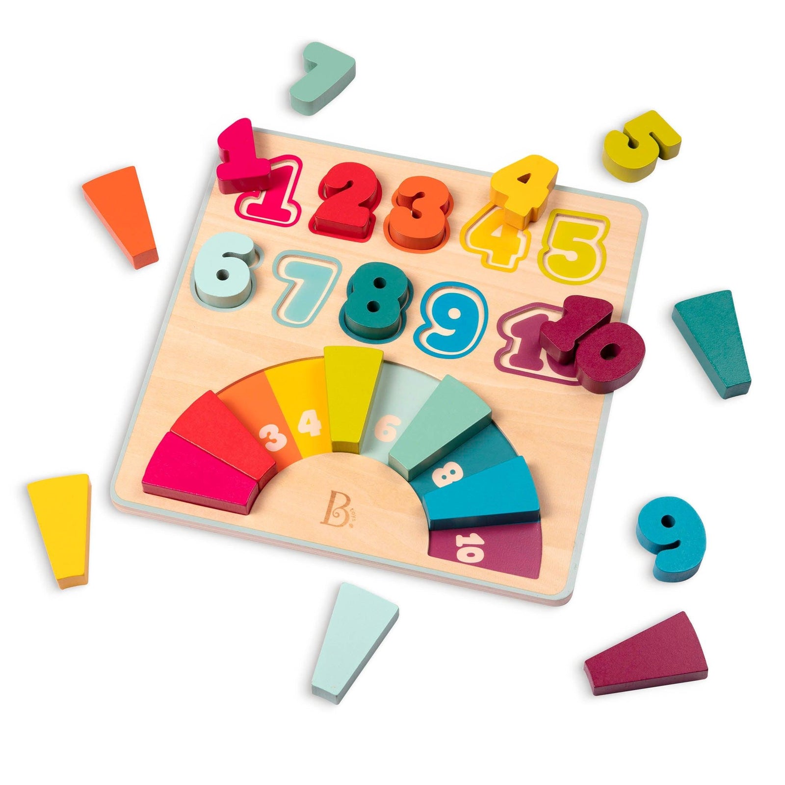 B.Toys: wooden number puzzle Counting Rainbows