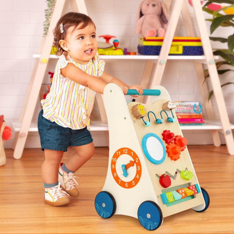 B.Toys: Little Learning Steps wooden pusher