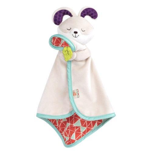 B.Toys: B.Snugglies Bunny Fluffy Bunz cuddle blanket - Kidealo