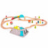 B.Toys: roller coaster with tracks Wooden Train Set in a Bucket