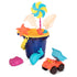 B.Toys: Giant skládací vozík + kbelík s pískovým příslušenstvím Kolosální křižník a Sand Ahoy