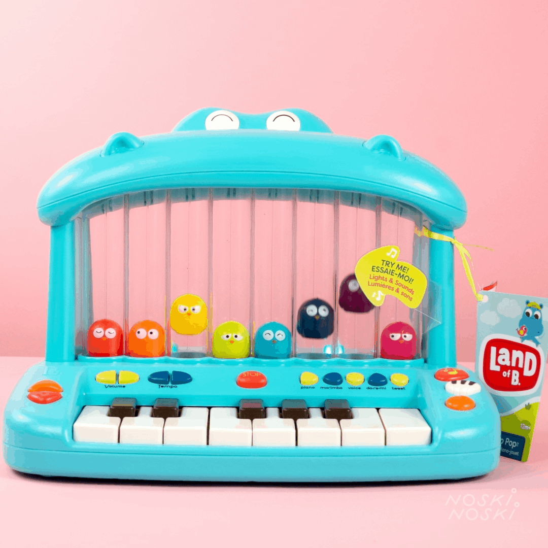 B.Toys: „Hippo Pop Play“ pianino žemė B.