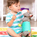 B.Toys: plyšový akordeon Zebra v krabici Squeezy Zeeby