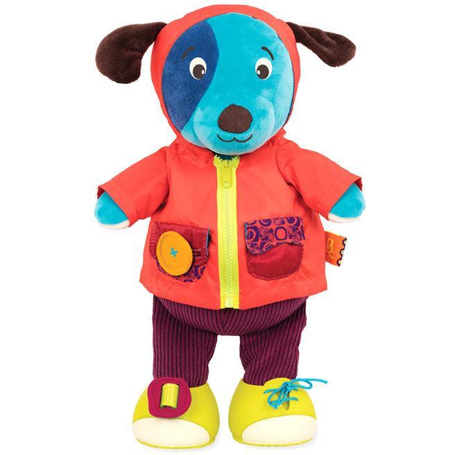 B.Toys: plush giggling dog Woofer to dress up Giggly Zippies - Kidealo