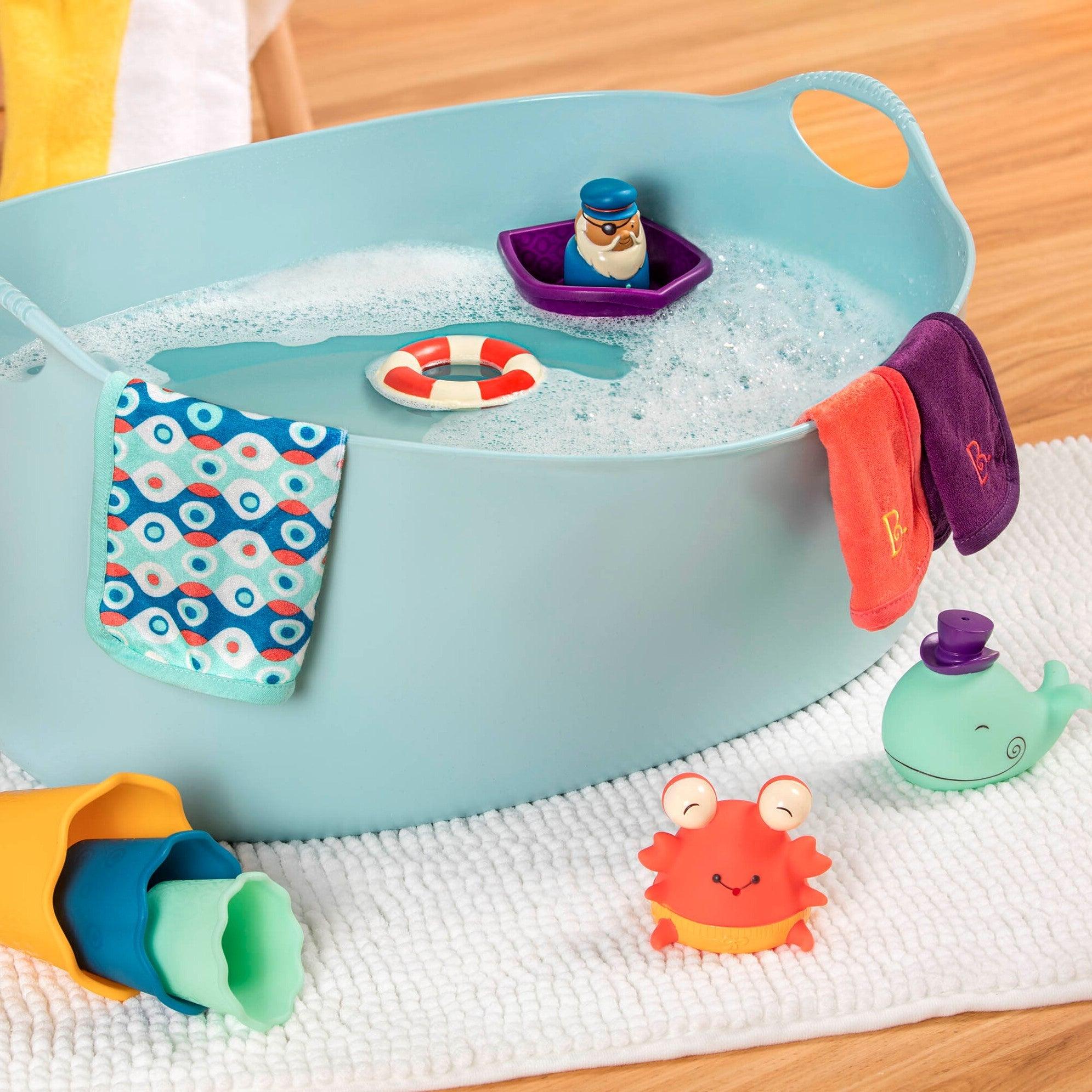 B.Toys: set regalo da bagno per bambini. Schizzi