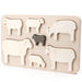 Bajo: puzzle de moutons en bois