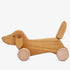 Bahjo: hell Holz Dachshund op Rieder