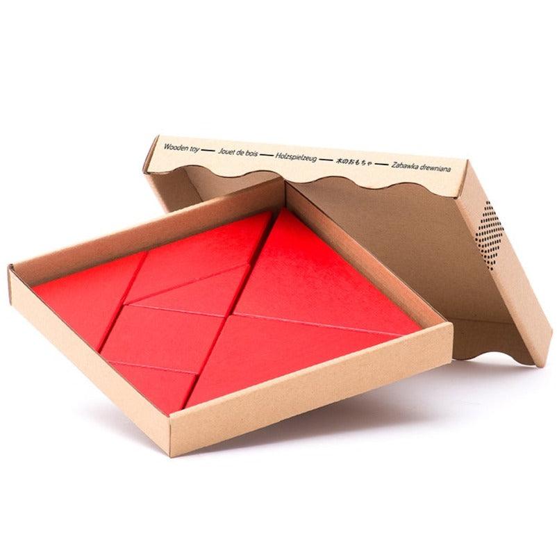 Bajo: puzzle rouge tangram
