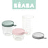 Béaba: glass jar with airtight closure 150 ml + 250 ml + 450 ml