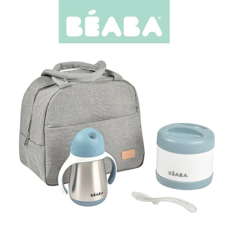 Béaba: комплект за пътуване в изотермична чанта. термос + бидон + лъжица