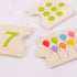 Bigjigs Toys: Number Tiles wooden counting learning puzzle