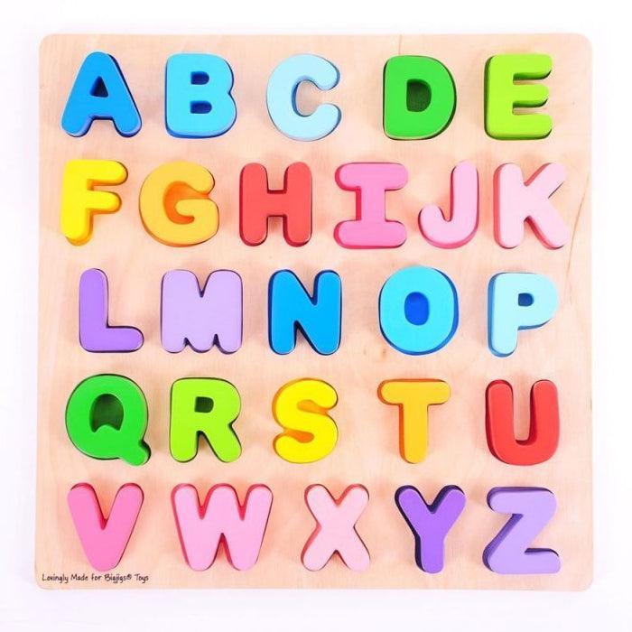 Bigjigs Toys: alphabet puzzle large letters Chunky Alphabet - Kidealo