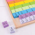 BigJigs igračke: frakcije frakcije ladice drvene matematičke ploče