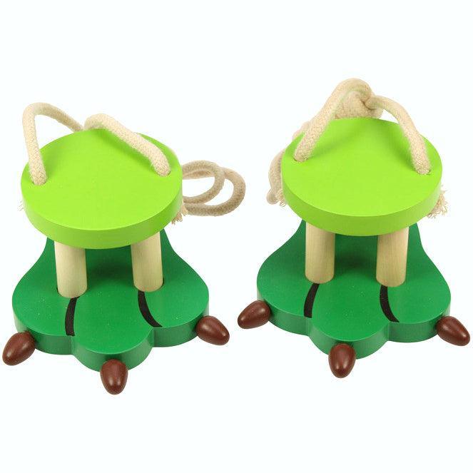 Bigjigs Toys: wooden mini Dragon's Paw stilts - Kidealo