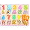 Bigjigs Toys: wooden puzzle Numbers and Colors - Kidealo