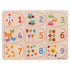 Bigjigs Toys: wooden puzzle Numbers and Pictures - Kidealo