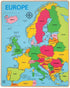 Bigjigs Toys: дървен пъзел Карта на Европа