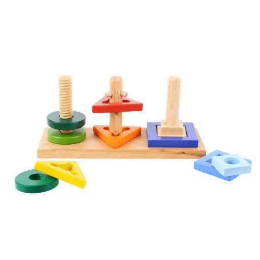Bigjigs Toys: wooden shape sorter Twist and Turn Puzzle