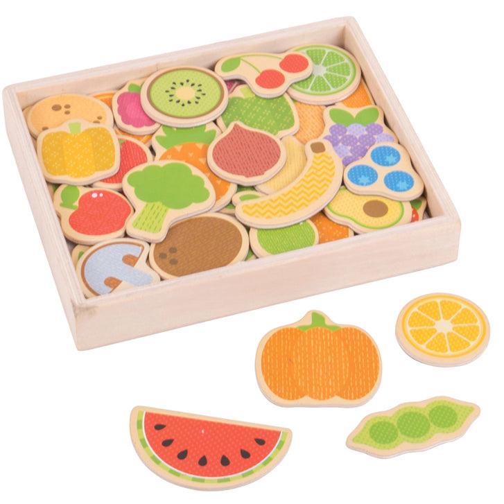 Bigjigs Toys: magnets Vegetables and Fruits - Kidealo