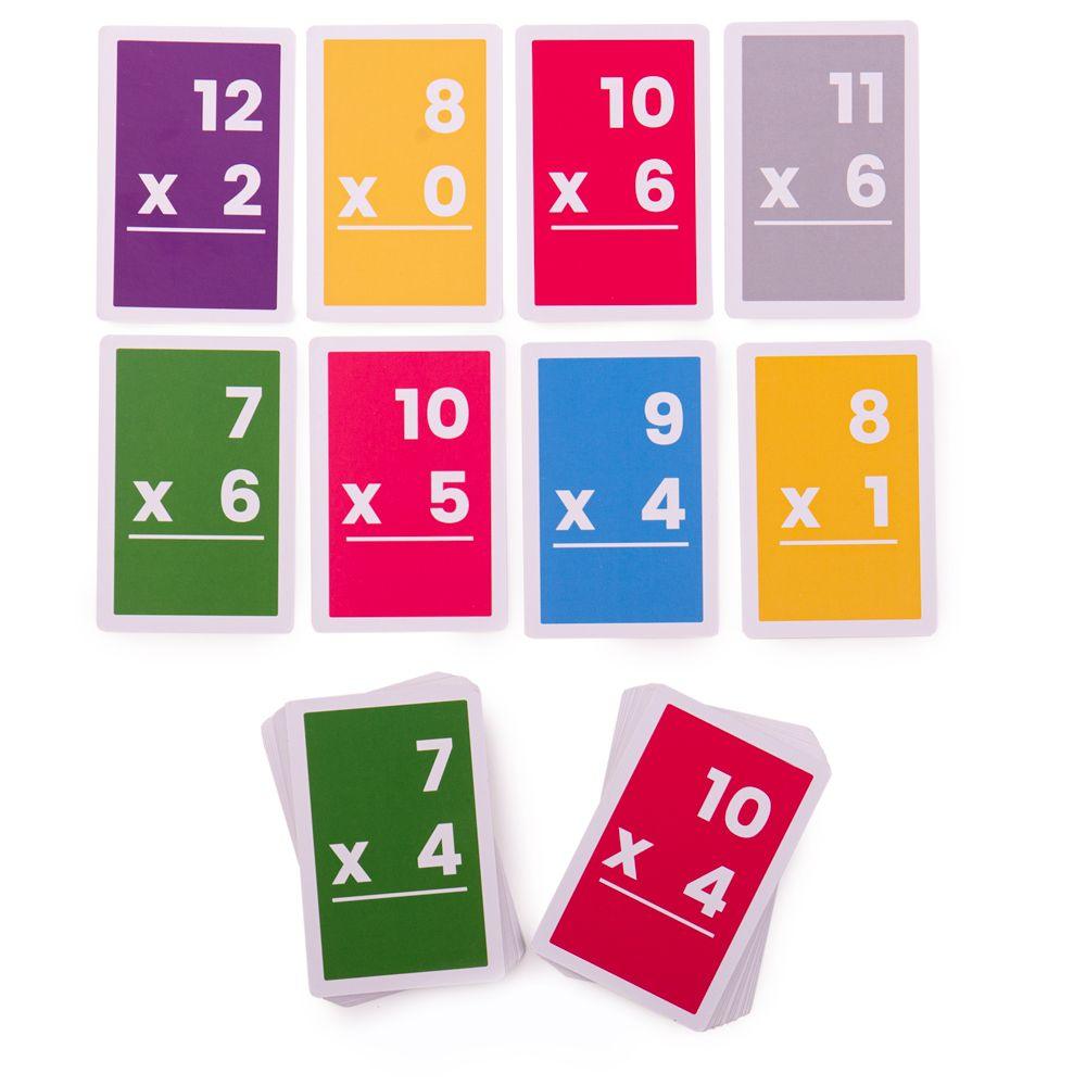 Giocattoli bigjigs: mazzo di carte per l'apprendimento della moltiplicazione 7-12
