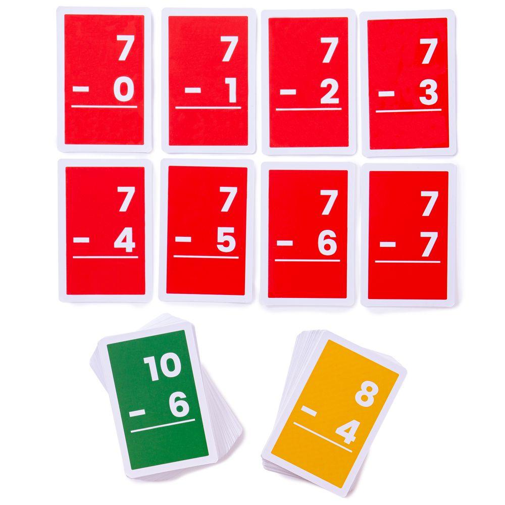 Jucării Bigjigs: Deck of Cards for Learning Subtraction 1-10