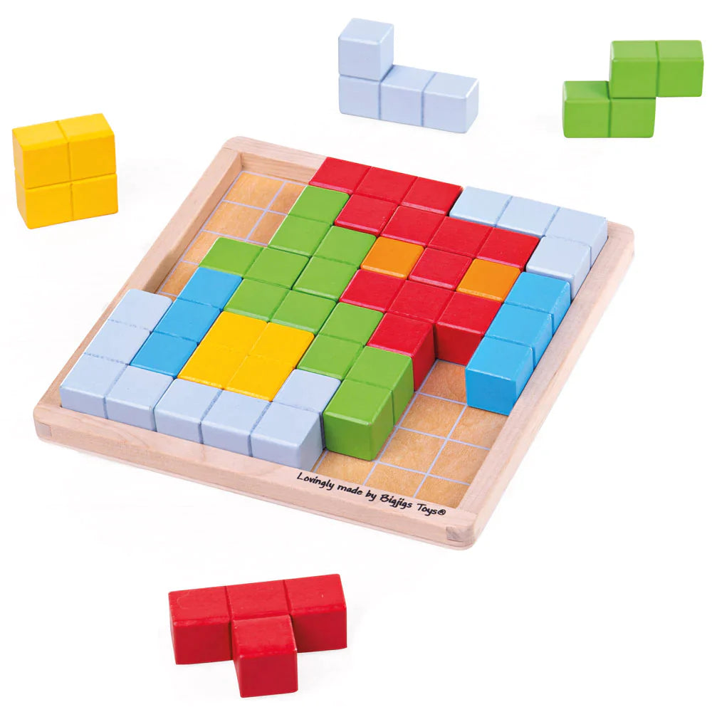 BigJigs Rotaļlietas: Tetris Puzzle modeļa bloki