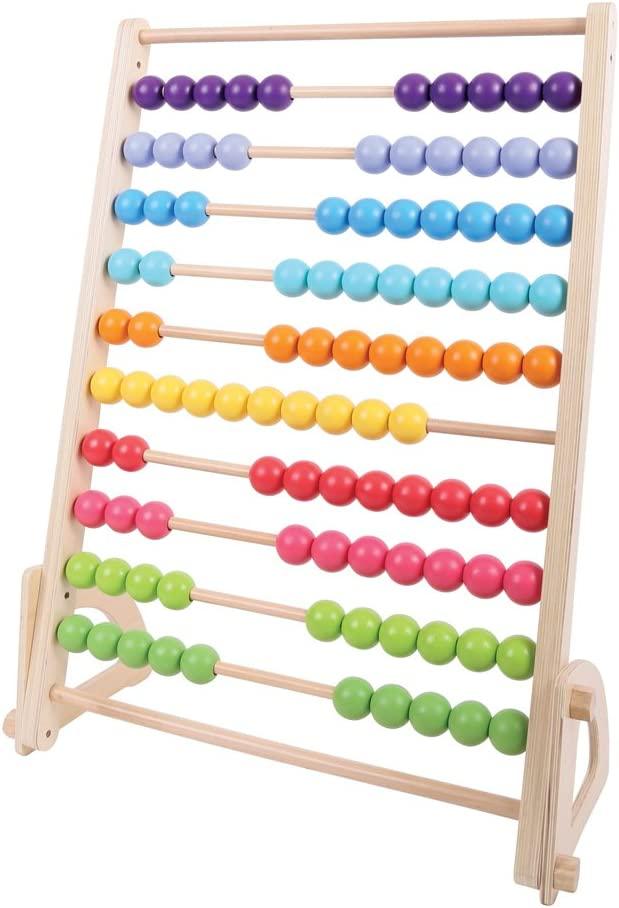 Igračke BigJigs: veliki drveni div abacus abacus