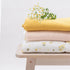 BIM BLA: gultas piederumi ar zīdaiņa pildījumu dzeltenā krāsā s