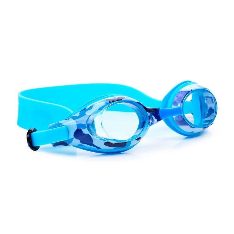 Bling2o: gafas de natación azul de camuflaje de Aqua2ude