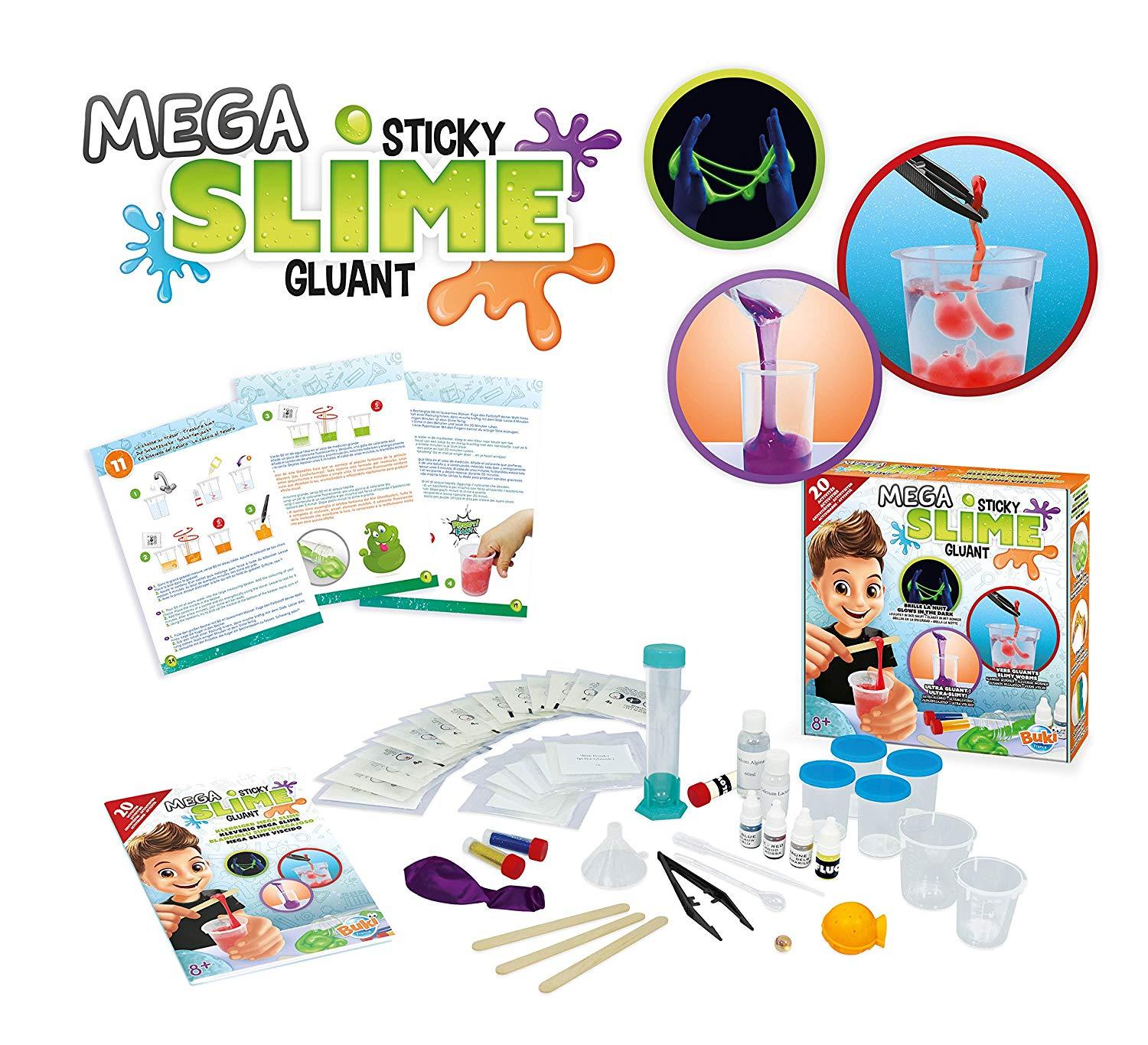 Buki: Mega Sticky Slime plastic mass experiments