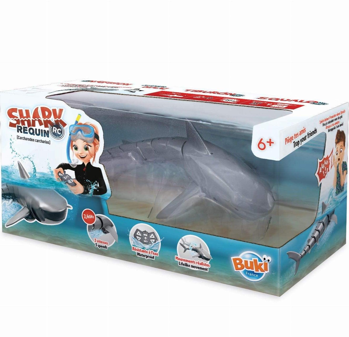 Buki: floating remote-controlled Shark RC shark