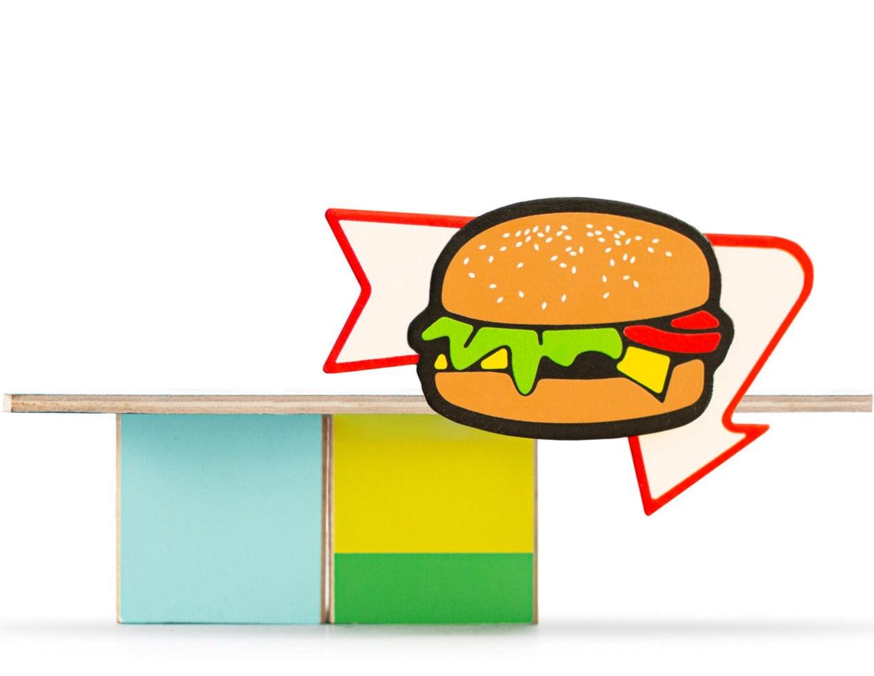 Hračky Candylab: Burger Stvorec s jedlom