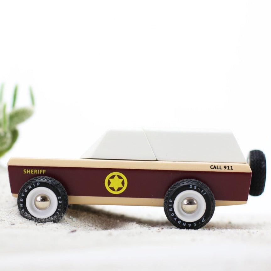 Candylab Toys: wooden car Lone Sheriff