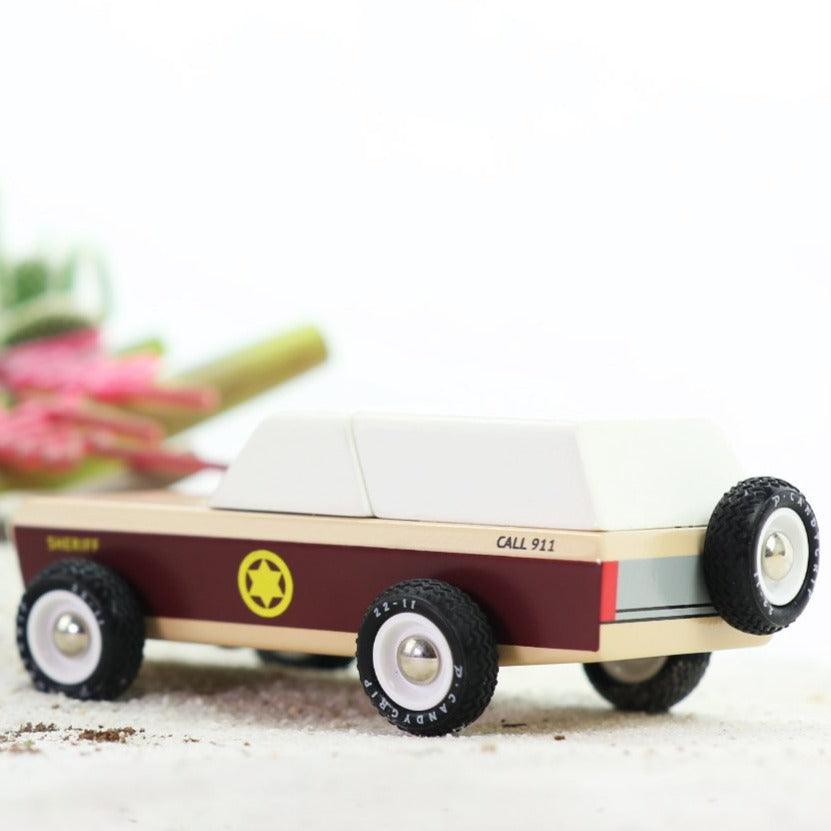 Candylab Toys: wooden car Lone Sheriff